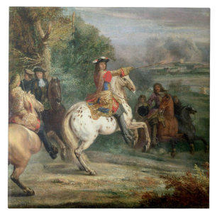 Louis XIV (1638-1715) Toezicht op de belegering va Tegeltje