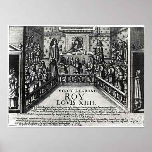 Louis XIV administratering justitie Poster (Voorkant)