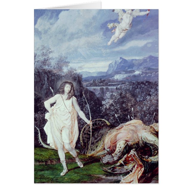 Louis XIV als Apollo, laag Python (Voorkant)