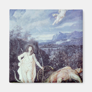 Louis XIV als Apollo, laag Python Magneet