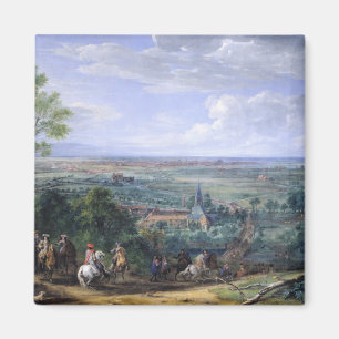Louis XIV bij de Siege van Lille tegenover de Magneet