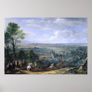 Louis XIV bij de Siege van Lille tegenover de Poster