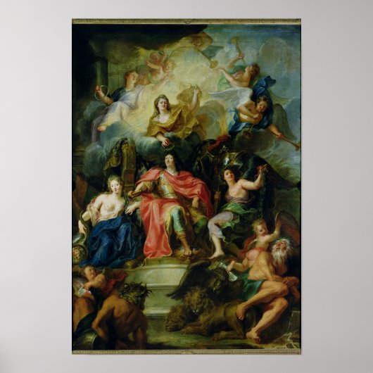 Louis XIV Crowned by Glory, c.1686 Poster (Voorkant)