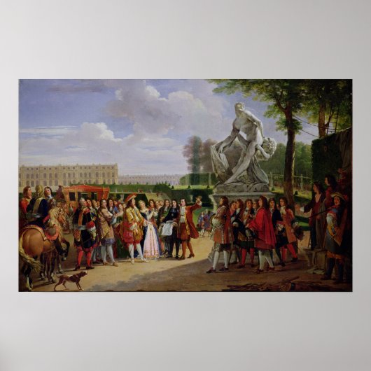 Louis XIV Dedicterend Puget's Milo van Poster (Voorkant)