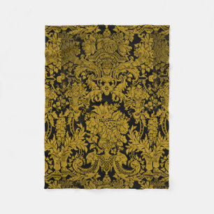 Louis XIV Gouden Damast Fleece Deken