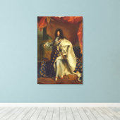 Louis XIV in Royal Costume, 1701 Canvas Afdruk (Insitu (Houten vloer))