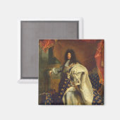 Louis XIV in Royal Costume, 1701 Magneet (Voorkant / Achterkant)