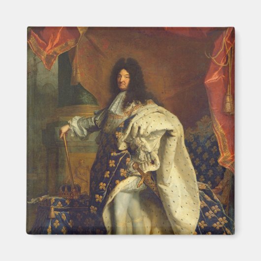 Louis XIV in Royal Costume, 1701 Magneet (Voorkant)