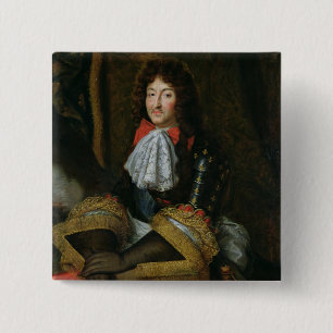 Louis XIV Vierkante Button 5,1 Cm