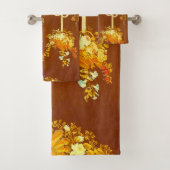 Louis XV Bouquet Floral Imprimer Élégant Serviette (En situation)