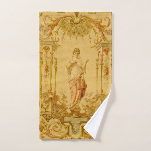 Louis XV Floral Calliope Muse Bad Handdoek (Handdoek)