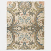 Louis XV Floral Fleece Blanket (Voorkant)