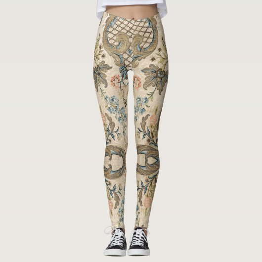 Louis XV Floral-Leggings Leggings (Voorkant)