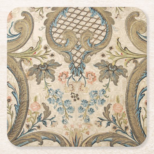 Louis XV Floral Print Onderzetters (Voorkant)