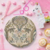 Louis XV Floral Print Paper Bord (Feest)