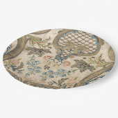 Louis XV Floral Print Paper Bord (Gekanteld)