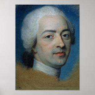 Louis XV Koning van Frankrijk en Navarra, na 1730 Poster