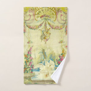 Louis XV Les Cygnes blancs Witte zwanen Bad Handdoek
