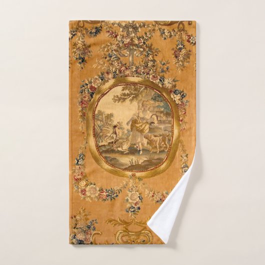 Louis XV Petite Fille Floral (Serviette à main)
