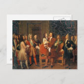 Louis XV Visiting Peter I Briefkaart (Voorkant / Achterkant)