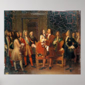 Louis XV Visiting Peter I Poster (Voorkant)