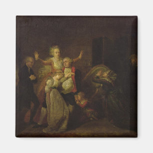 Louis XVI Bidding Farewell aan zijn familie Magneet