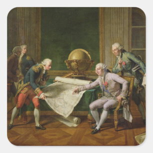 Louis XVI Instructies voor La Perouse Vierkante Sticker