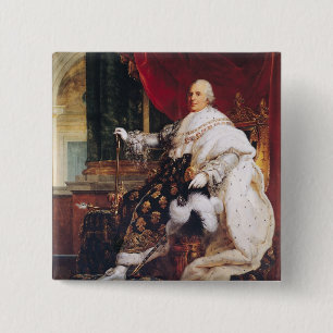 Louis XVIII Vierkante Button 5,1 Cm