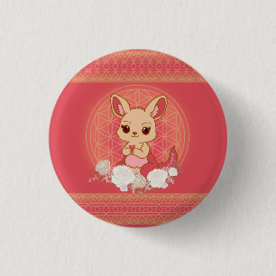 Louisa de Kangoeroe Schattig Ronde Button 3,2 Cm