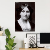 Louisa May Alcott 2 Flints Love Citations Affiches (Bureau à domicile)