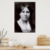 Louisa May Alcott 2 Flints Love Citations Affiches (Cuisine)