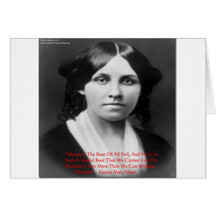 Louisa May Alcott "Geld kwaad" Wijsheid Citaat Cad