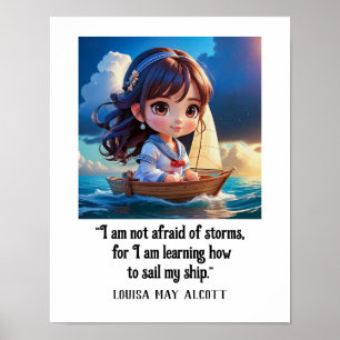 Louisa May Alcott HOE IK MIJN SCHIP MOET ZEILEN Poster