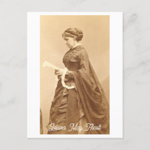 Louisa May Alcott Portrait Briefkaart