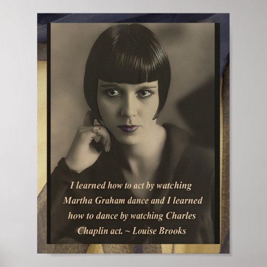 Louise Brooks geïnspireerd Poster (Voorkant)