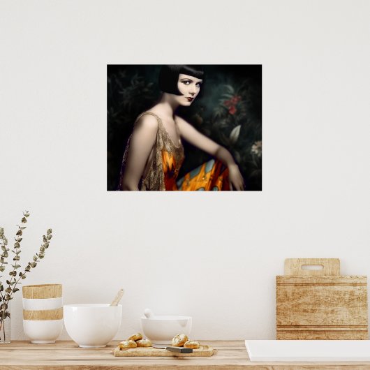 Louise Brooks in Miami uit 1920 Poster (Keuken)