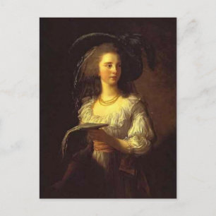 Louise Elisabeth Vigee - The Duchess de Polignac Briefkaart