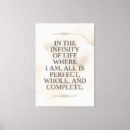 Louise Hay - Alles is perfect Canvas Afdruk