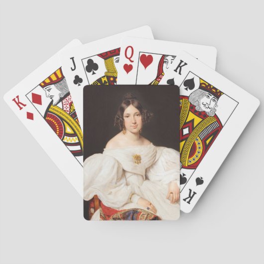 Louise Mayer Ferdinand Waldmueller Pokerkaarten (Achterkant)