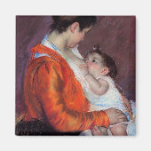 Louise Verpleegster Haar kind | Mary Cassatt Magneet (Voorkant)