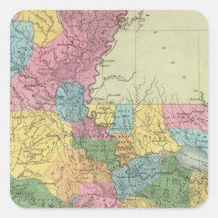 Louisiana 10 vierkante sticker