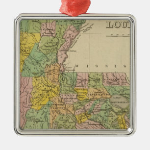 Louisiana 4 metalen ornament