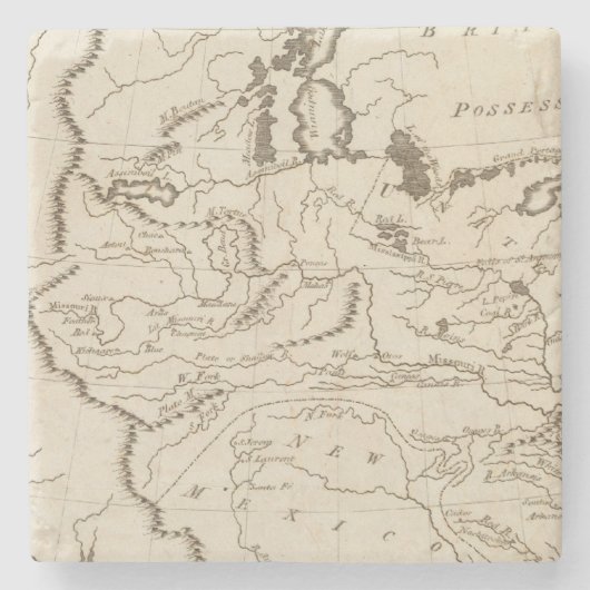 Louisiana 4 stenen onderzetter (Voorkant)