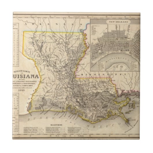 Louisiana 4 tegeltje (Voorkant)