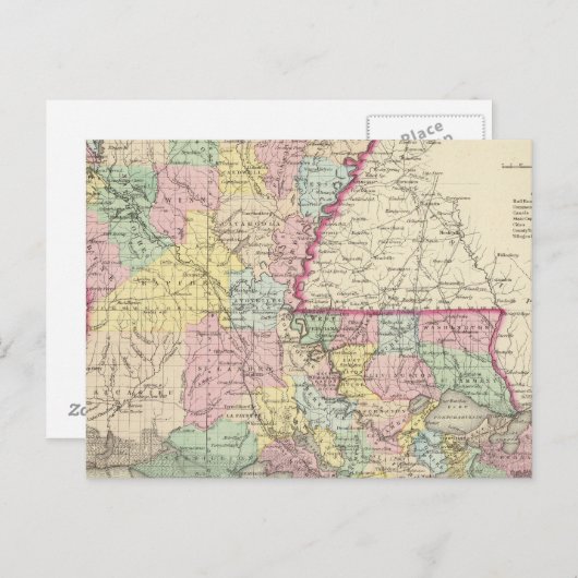 Louisiana 8 briefkaart (Voorkant / Achterkant)