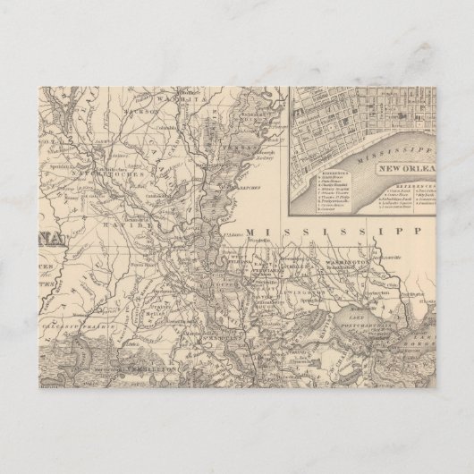 Louisiana 9 briefkaart (Voorkant)