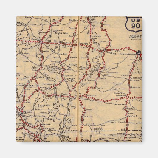 Louisiana 9 magneet (Voorkant)