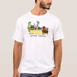 Louisiana Aankoop Cartoon Shirt