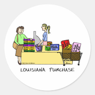 Louisiana Aankoop Cartoon Sticker