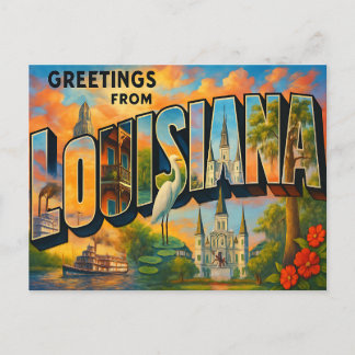 LOUISIANA Ansichtkaart Briefkaart